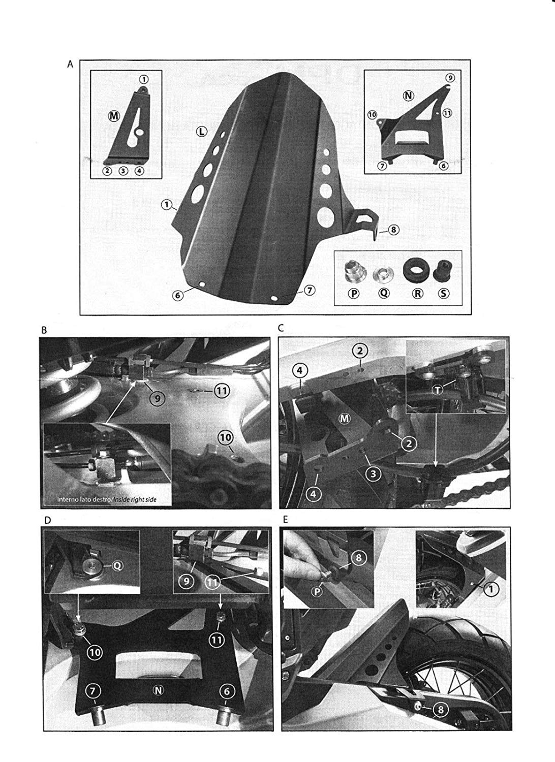 Motorfiets Spatbord Achterband Hugger Fender Mud Guard Spatborden Cover Slab Voor Honda X-ADV 750 Xadv 750 X Adv 750