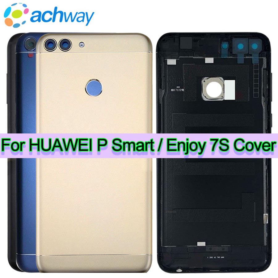 Originele Voor Huawei P Smart Battery Cover Achterdeur Behuizing Case Vervangen FIG-LX1 Back Cover Voor Huawei Genieten 7S batterij Cover