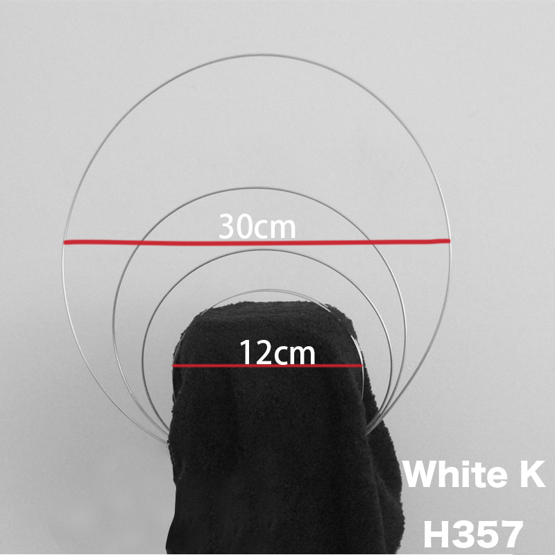 DIY Lolita Headdress Material Craft Hair Hoop Halo Double Layer Headband Crown Base Accessories For Women Girls: Rose Red