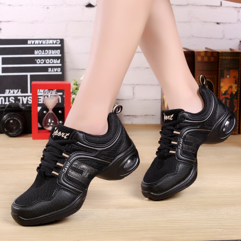 POLALI Dancing Shoes Woman Cheap Hip Hop Sport Sneakers Platform Dance Shoes Woman Modern Dance Shoes Jazz Footwear
