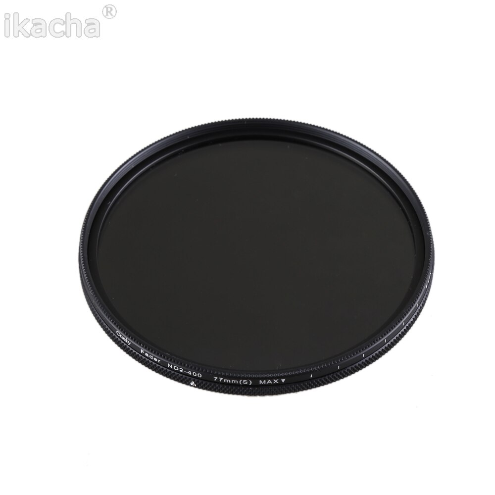 49 52 55 58 62 67 72 77 82mm ND Fader ND2-400 filtro de densidad neutra Variable para Canon Nikon Sony lente de cámara