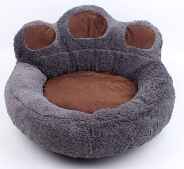 Cama cálida para mascotas, nido de Material suave para perros y gatos, sofá para cachorro, accesorios para invierno: gray / S 40X45 cm