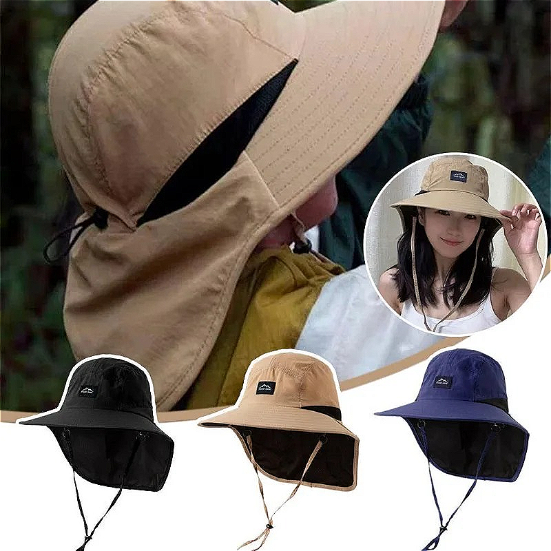 Sommer Breite Große Krempe Männer Fischer Hütte Wasserdicht UV Schutz Sonne Kappe Wandern Angeln Klettern Übergroßen Safari Eimer Hüte