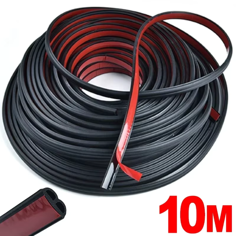 Autodeur Geluiddichte Anti-stof Afdichting Strip Autodeur Afdichting Strip Universele Geluidsisolatie Epdm Truck Auto Rubber Waterdichte Afdichtingen: WIT