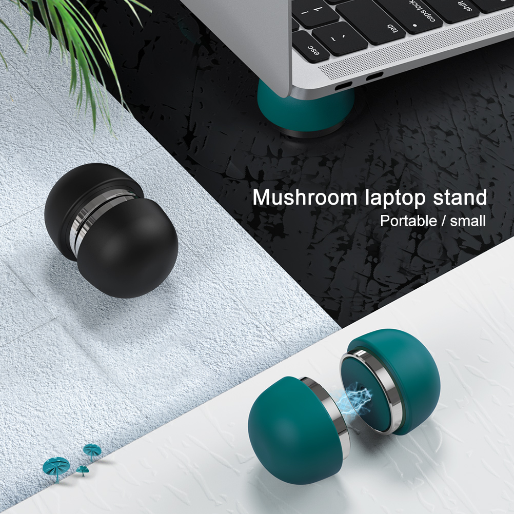 Oatsbasf Laptop Stand Portable Cooling Pad For MacBook Pro Air Mushroom Laptop Holder Mini Magnetic Laptop Tablet Stand