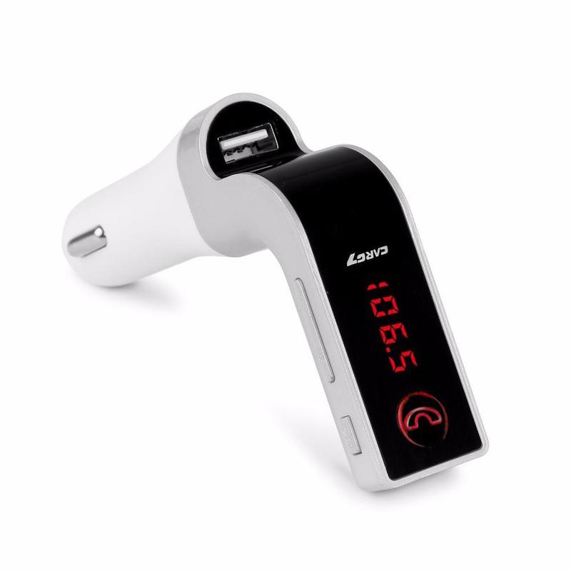 4-in-1 Hände Freies Drahtlose Bluetooth FM Sender G7 AUX Modulator Auto Bausatz MP3 Spieler SD USB LCD Auto Zubehör: C