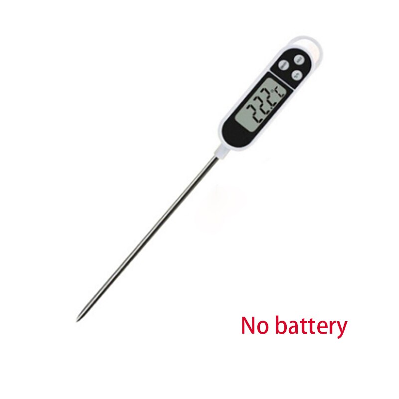 TP300 Food Digital Thermometer For Kitchen BBQ Probe Meat Water Milk Household Cooking Electronic Oven Thermometer Gauge Tools: Ohite -1