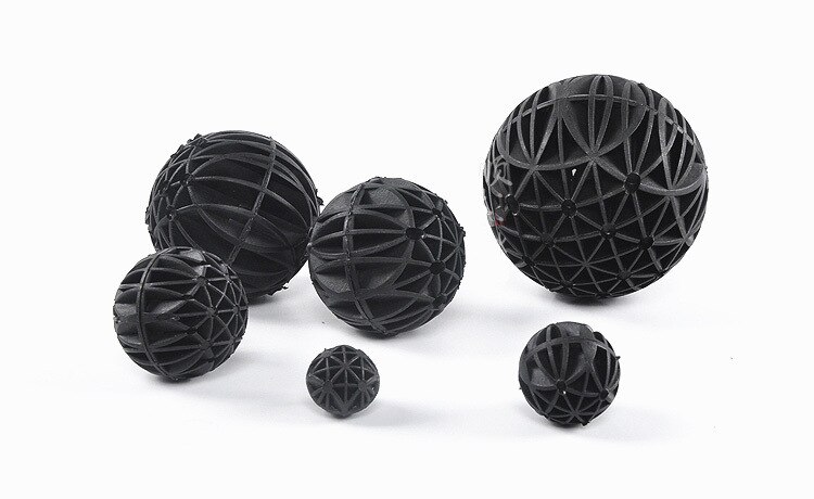 20/Uds portátil de plástico pelotas para estanque de acuario bolas bioquímicas para estanque de peces de acuario Tanque De Agua filtro Bio bolas