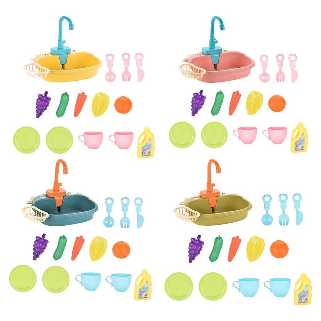 Elektrische Aanrecht Pretend Play Set Met Running Water Rollenspel Speelgoed