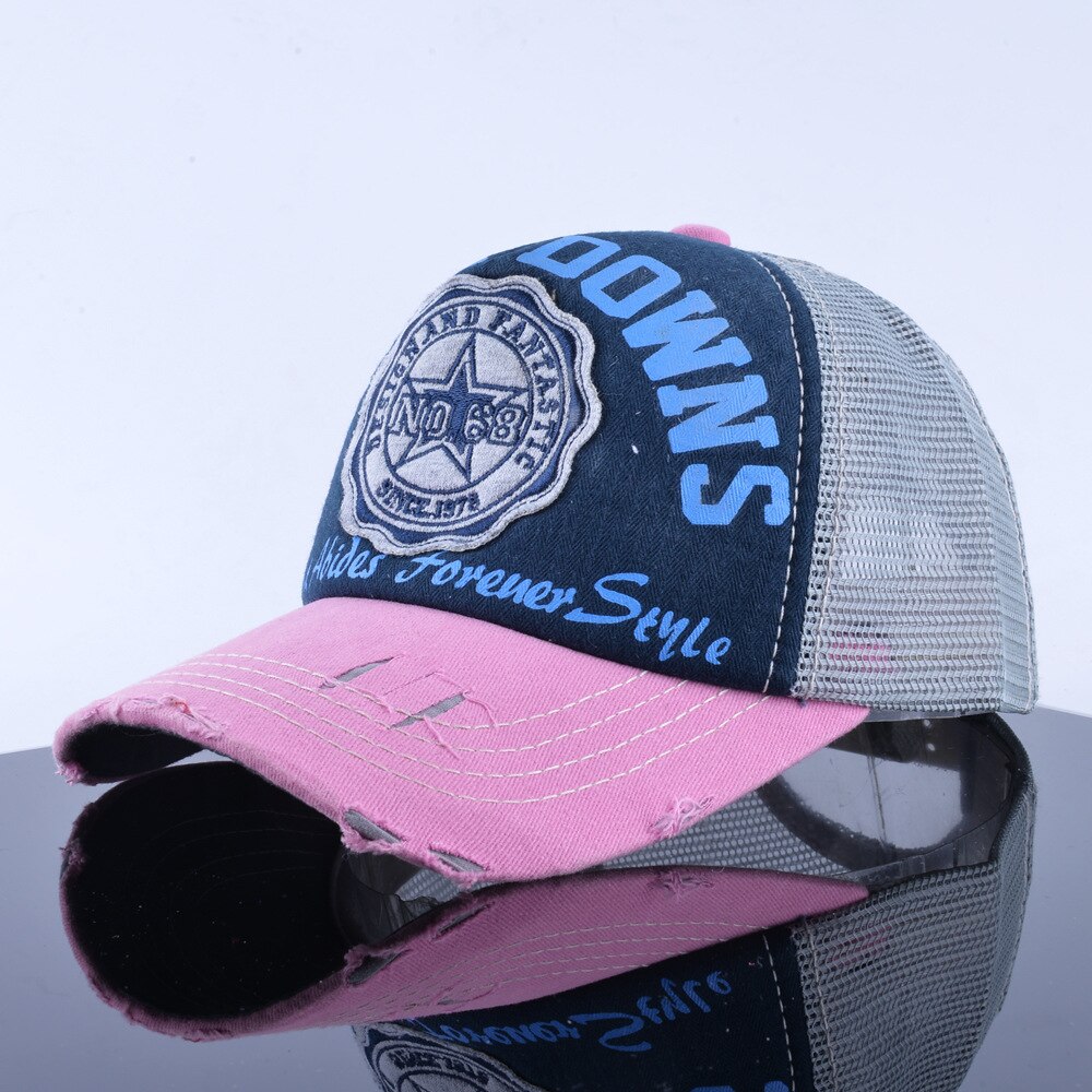 Trucker Hat Foreign Trade Men and Women Lettered Baseball Cap Summer Truck Driver Cap Mesh Cap Couple Wind Drying Curved Brim: Gray