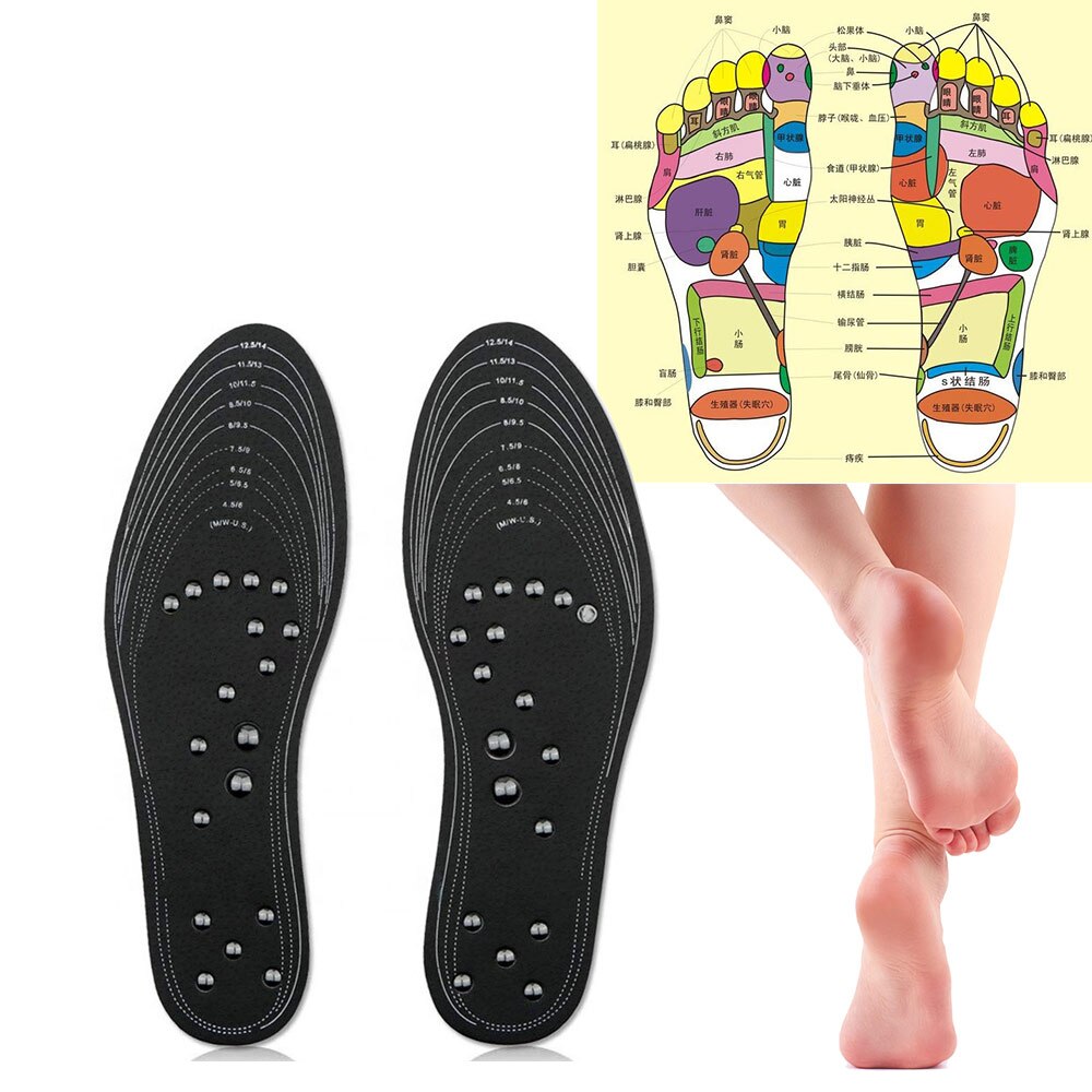 Magnetische Acupressuur Voet Massager Massage Mat Voor Body Voet Stress Pad Spike Mat En Kussen Spierstimulator