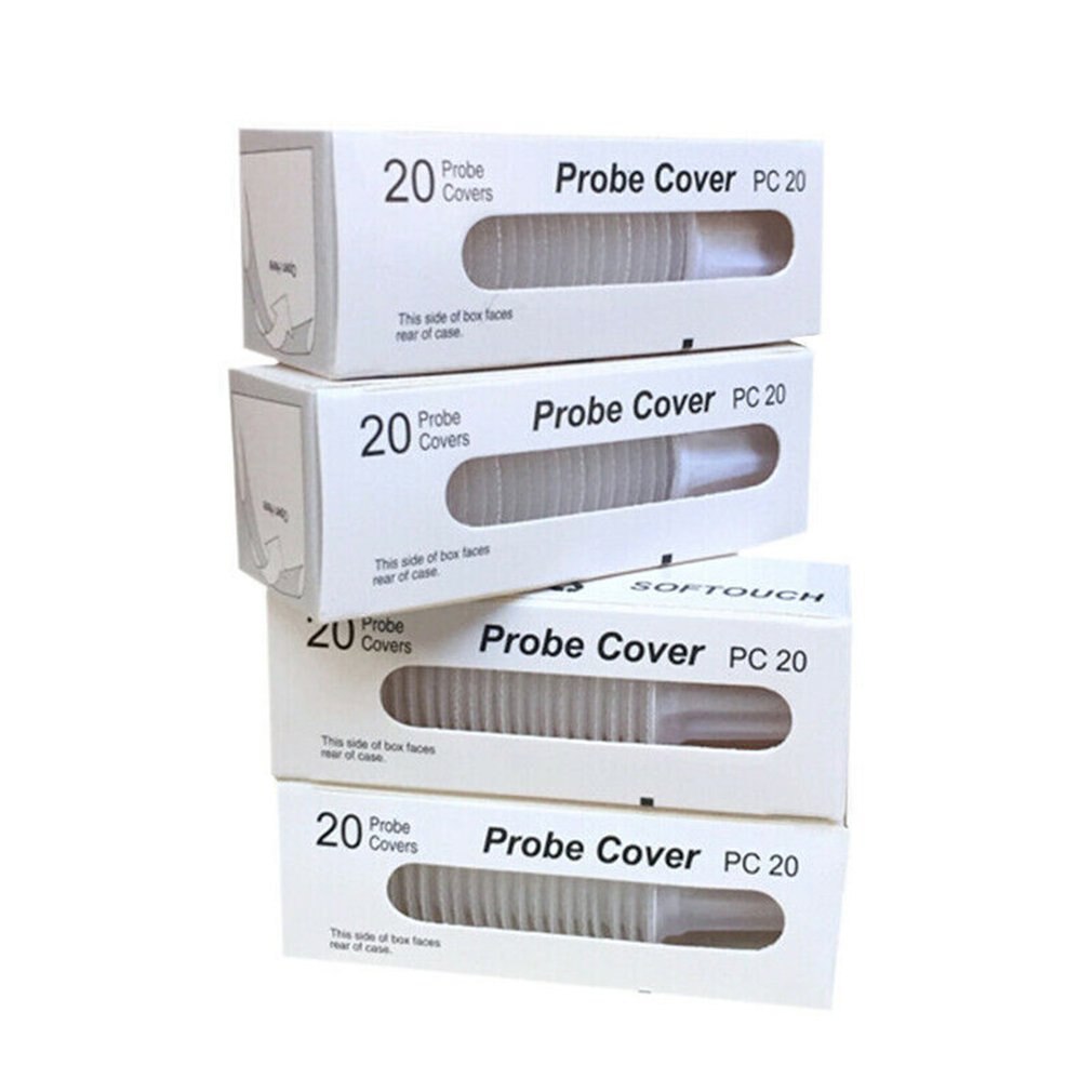 Disposable Transparent Universal Ear Thermometer Filter Cover Earmuffs Protect the ears Protect the prob Safe 20 pcs/box