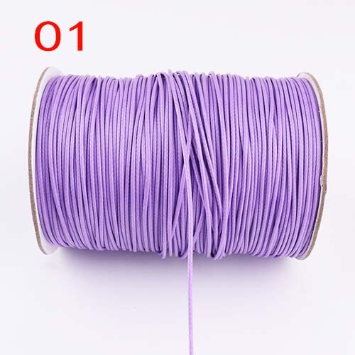 1.0mm Waxed Cord Thread String Strap Macrame Cotton Cord Necklace Rope Bead For Jewelry Making DIY Bracelet Necklace Handmade: 01 30M