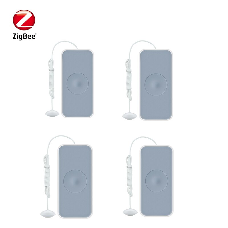 Zigbee Smart Water Leak Sensor Water Overflow Detector Smart Home Alam System Work with Home Assistant HASS Zigbee2mqtt Mqtt: 4pcs