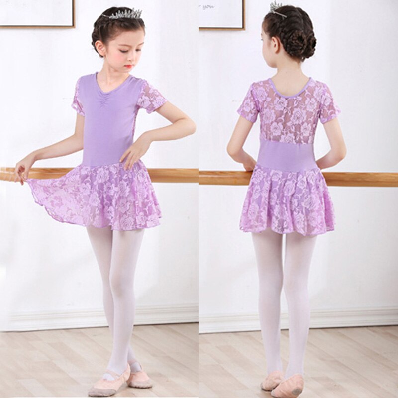 Meisje Ballet Dans Jurk Meisje Turnpakje Ballerina Voor Kinderen Dans Kleding Kids Kid Ballet Kostuums Voor Meisjes Turnpakje Dans Roze: Paars / 130cm