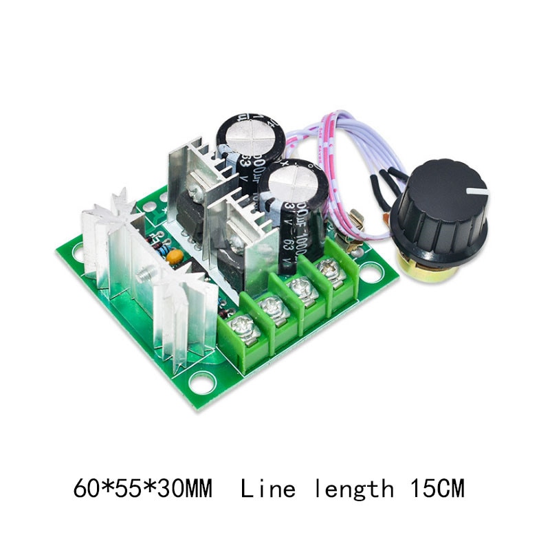 Dc 12 v-40 v 10a pwm dc hastighedskontrolkontrolkontrol; modul regulator lysdæmper 13 khz frekvens plast og metal diy