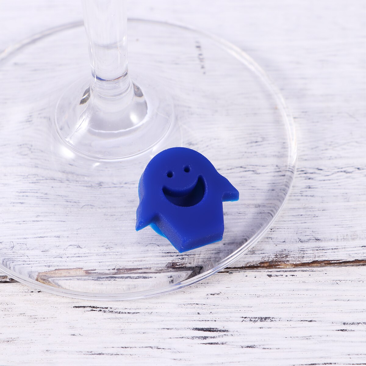 6 Pcs Silicone Red Glass Marker Smiling Sticker Sucker Mark Glass Identification Perfect for Parties