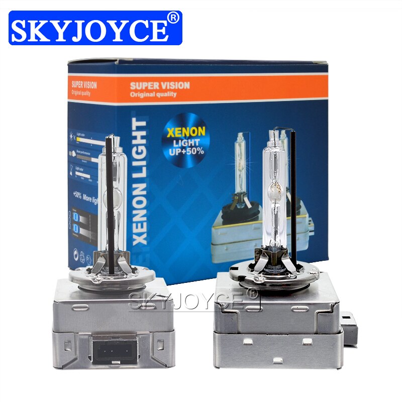 SKYJOYCE 2PCS Original 35W D1S Xenon HID Bulb 4300K 6000K 8000K 5000K 12V Car Headlight Bulb Lamp 55W D3S D1S HID Xenon Light