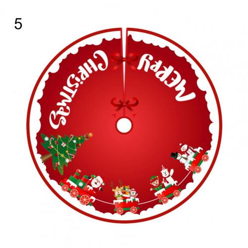 80% hübsche, runde, dekorative baumdecken aus flanell für weihnachten – exquisite baumunterlagen für feste: 5