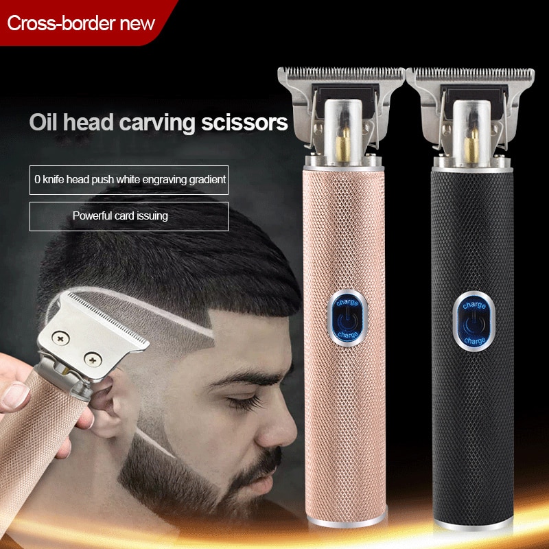Eléctrico inalámbrico para el pelo Razors USB recargable hombres Calvo cabello Barber barba Trimmer Máquina para cortar cabello