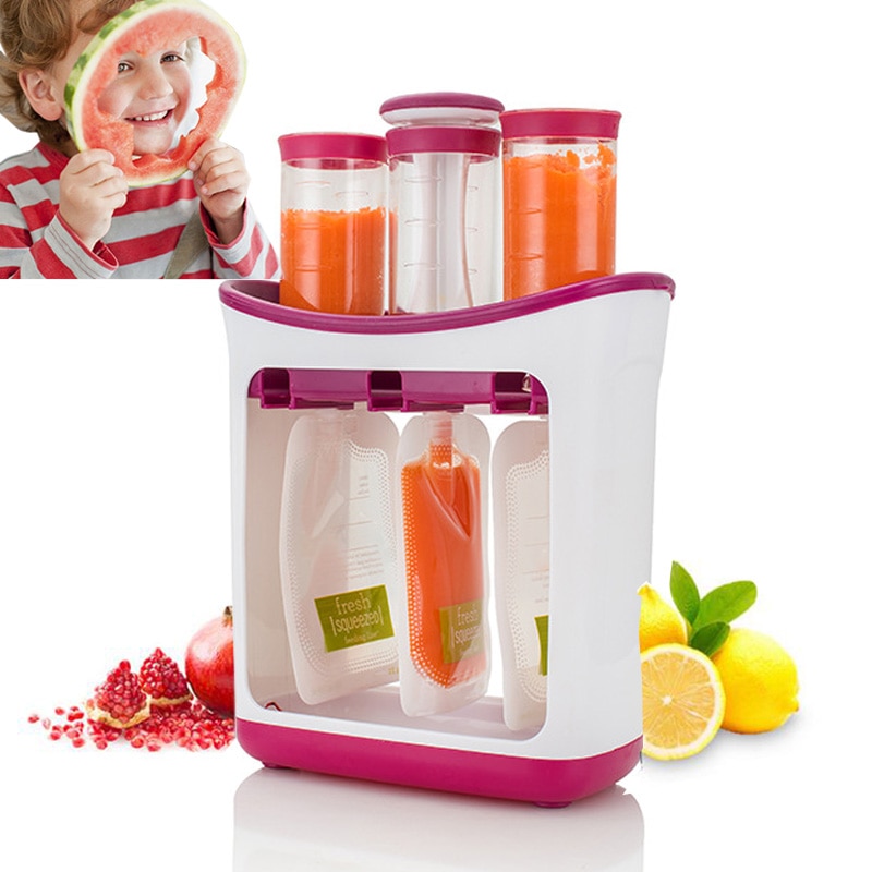 Babymad maker økologisk mad kværn til nyfødte frisk frugt juice beholdere opbevaring baby silikone børn isoleringsposer