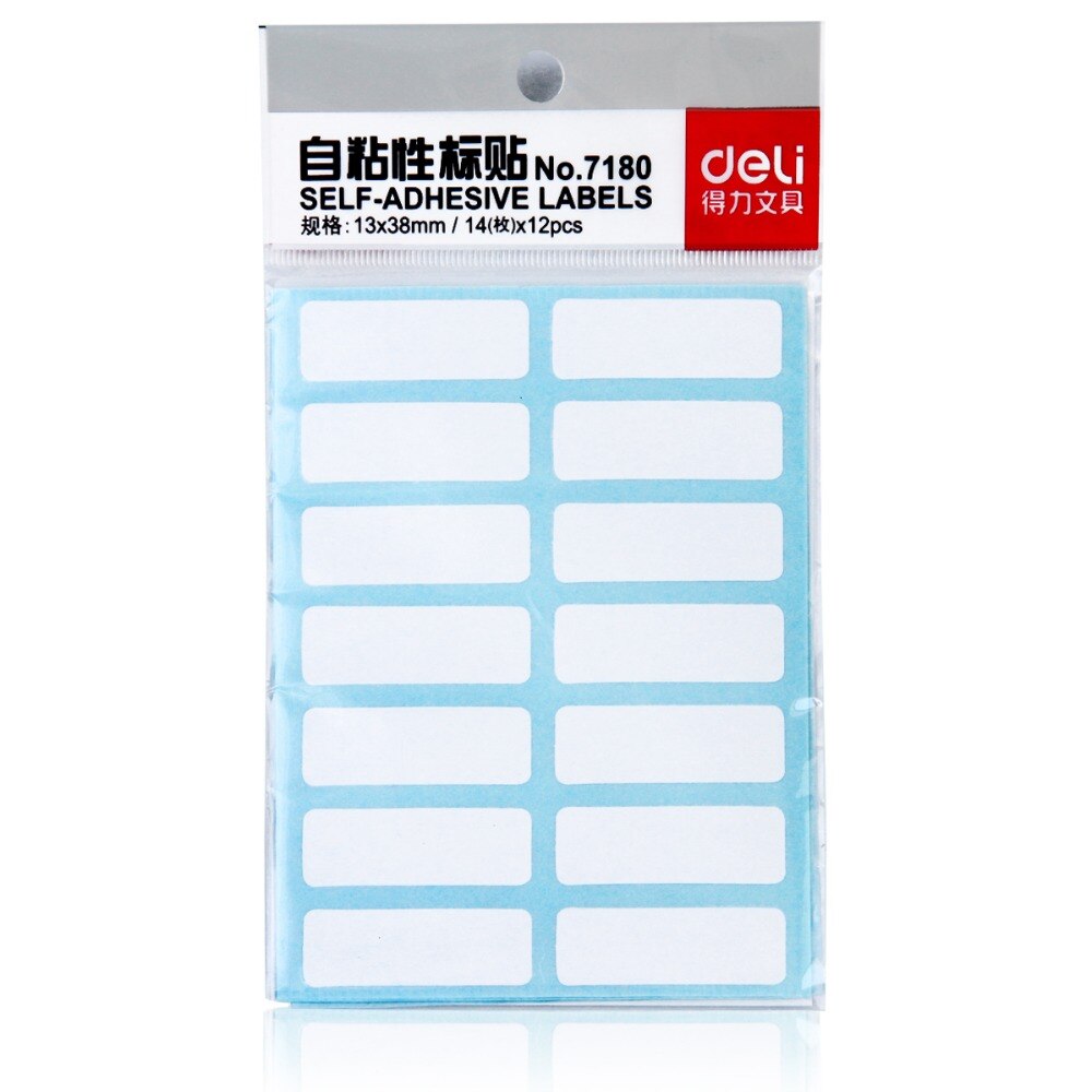 1680Labels White Self Adhesive Paper Name Sticker Sticky Label School Book Distinguish Office Folder File Stationery Home 7180