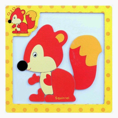 Cartoon Animal Magnetic Puzzles and Drawing Board Children Wooden Toys Writing Jigsaw Homeschool Supplies Educational Baby: Pink