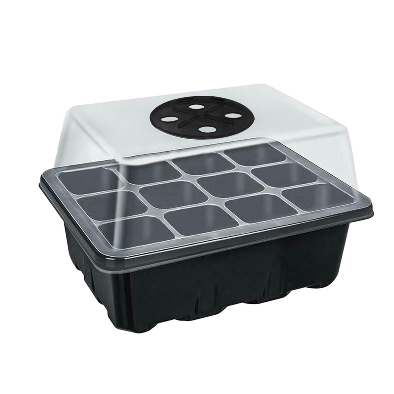25 #1Pc 12 Gat Tuin Kwekerij Potten Hydraterende Plantaardige Zaad Groeit Doos Kwekerij Zaailing Starter Tuin Yard Lade kwekerij Potten