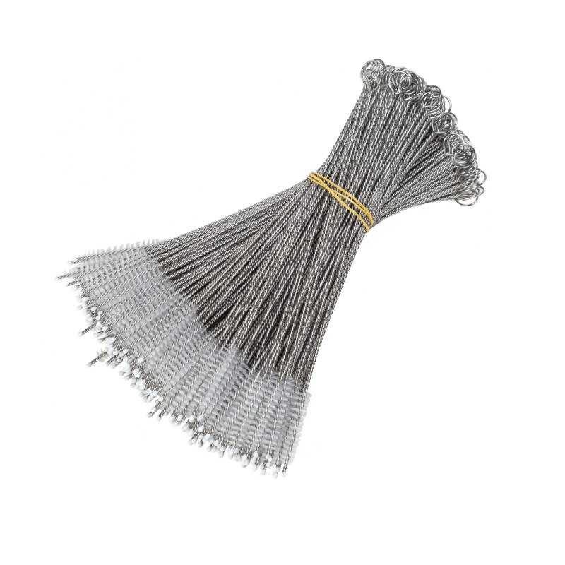 50 stuks metalen rietjesborstel 17.5cm 20cm 24cm roestvrijstalen reinigingsborstel voor drinkrietjes milieuvriendelijke herbruikbare rietjesborstels