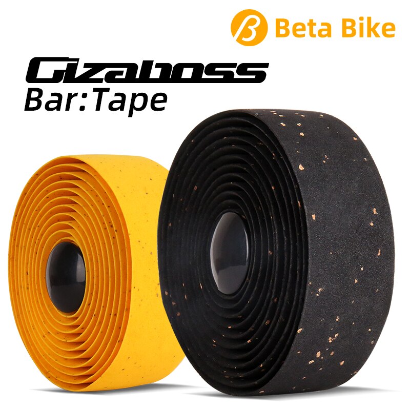 GIZABOSS manillar de bicicleta de carretera cinta bicicleta 1 par Luz de astillas de madera aserrín Anti-Slip bicicleta barra cinta bicicleta