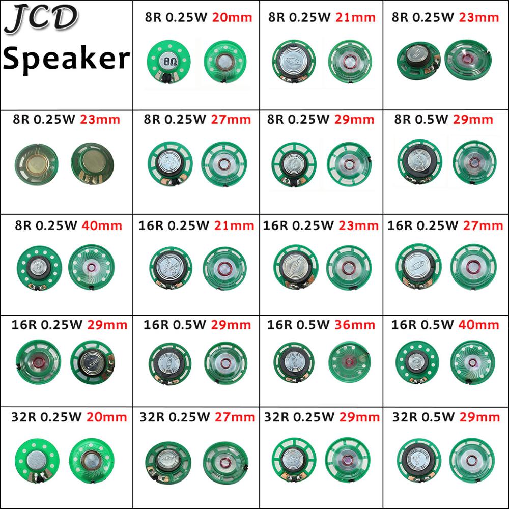 Jcd 1 Stuks Groene Ultradunne Mini Speaker 32 16 8 Ohm 0.25 Watt 0.25 W 32R 16R 8R Speaker Diameter 27Mm 2.7Cm