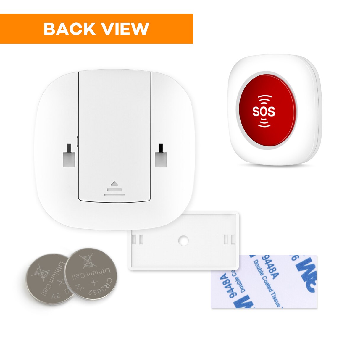 On Site Emergency Alarm Wireless 4 PCS SOS Press Tuya Emergent Button Compatible With Home Security Host