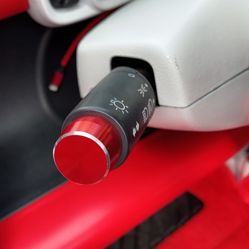 Für Clever 451 fortwo Auto Scheinwerfer Schalter Dekoration Abdeckung Aluminium legierung Wischer Stange Kappe Auto Styling Innen Zubehör