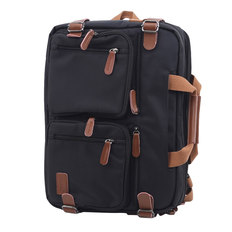 17 Inch Convertible Aktetas Mannen Zakelijke Handtas Messenger Tas Toevallige Laptop Multifunctionele Reistassen Voor Man Grote