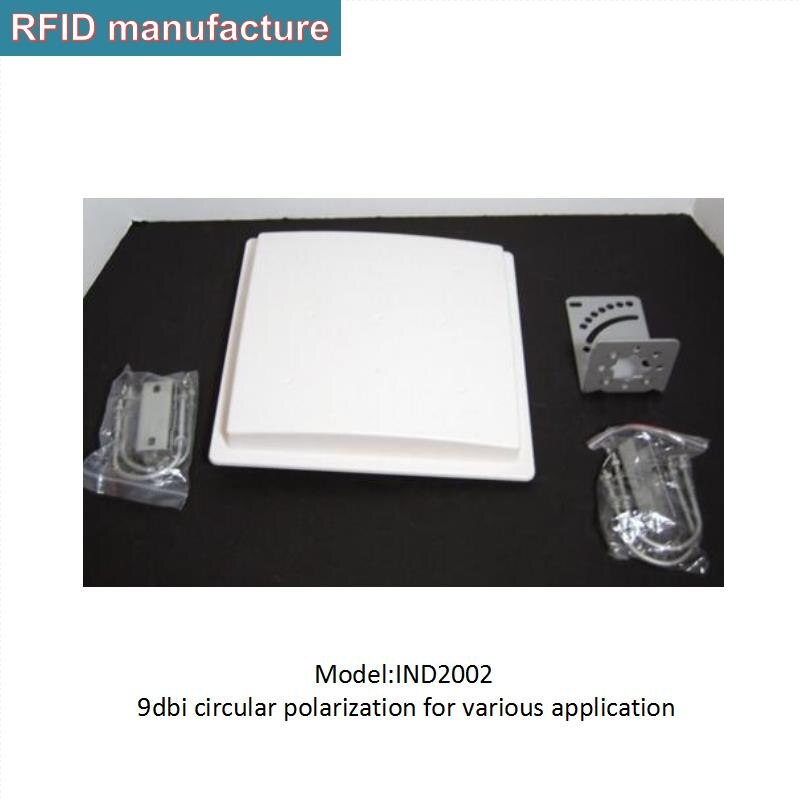 Antenne RFID UHF à polarisation circulaire à longue portée à gain 9dbi pour lecteur RFID UHF à moyenne portée dans l'accès au stationnement/fréquentation des personnes