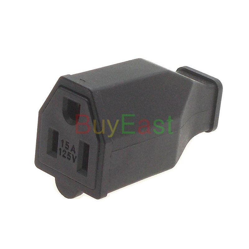 (1 PC) NEMA 5-15R Receptacle US DIY Rewireable Grounding female Power Plug 250V-15A