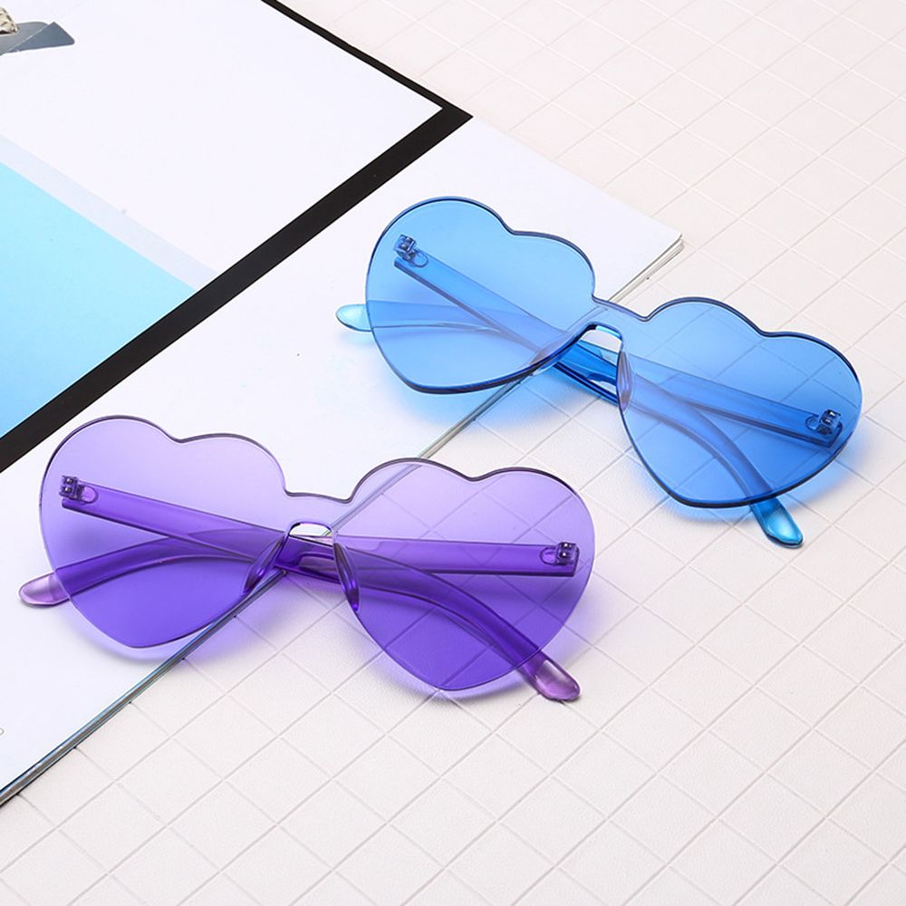 Pink Love Heart Shaped Sunglasses Retro Uv400 Women Glasses Vintage Female Cute Lolita Eyewear Girls Shades