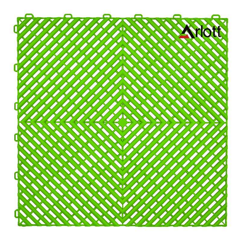 Plastic Modular Pp Pvc Floor Garage Slabs Interlocking Plastic Flooring Waterproof Floor Tiles: light green