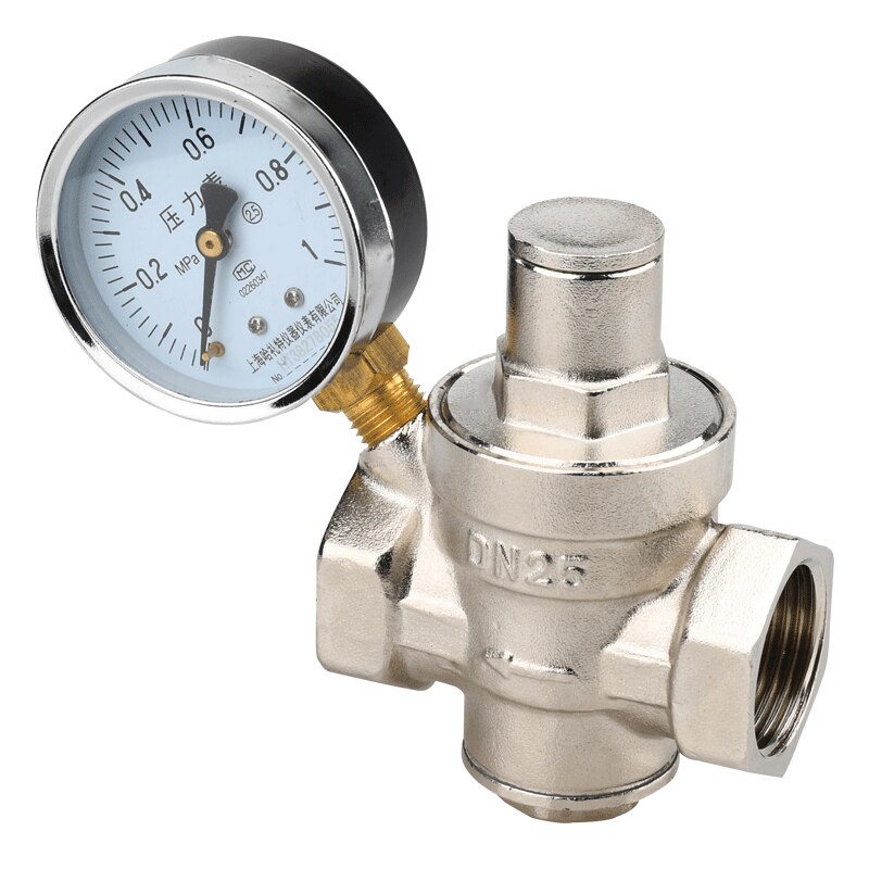 1pc Household Tap Water Pressure Reducing Valve Electronickelling 1/2" 3/4" 1" 1.2" Female Adjustable Heater Pressure Regulating