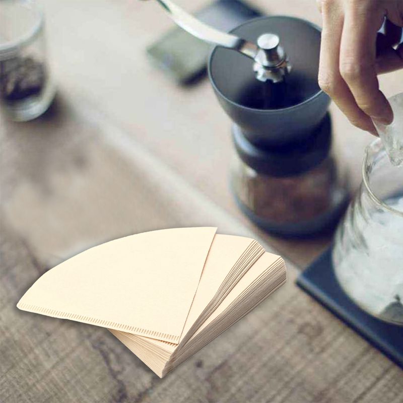 Uusin  v60 suodatinkuppi erikois 102 kahvi suodatinpaperi kahvi suodatinpaperit valkaisemattomat alkuperäinen puinen tippapaperi kartiomainen arkki