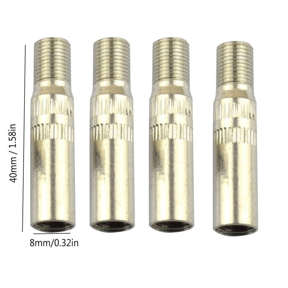 4 st/set krom metall bil lastbil husvagn däck hjul ventilförlängningar förlängare lock stam för skåpbil husvagn