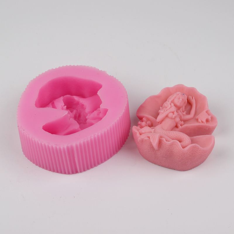 BH004 Mermaid Silicone Molds Soap mould Craft Art Mold cake