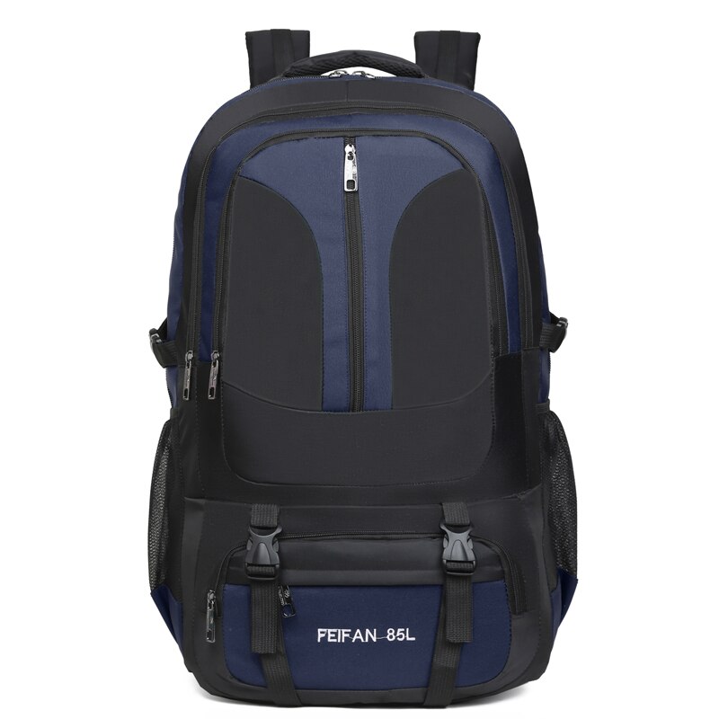 85L unisexe Oxford sacs à dos voyage sac à dos hommes sports de plein air sacs trekking sac à dos escalade randonnée Camping sac à dos pour homme: Bleu profond