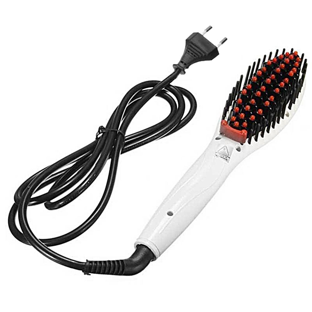Cepillo alisador de pelo eléctrico Digital peine para desenredar, alisador de pelo, enchufe europeo