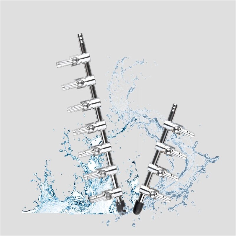 1-8 Way Aquarium Air Splitter Valve Fish Tank Air Pump Flow Splitter Distributor Pump Valve Tap Lever Control Switch Valve
