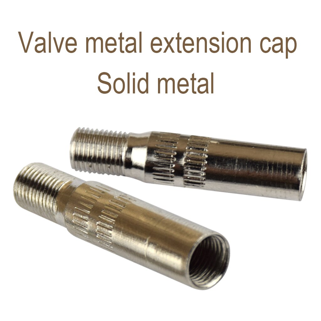 2 stuks motor auto ventieldop 39mm verlengadapters - zilver