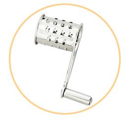 Kitchen artifact Cheese Grater Rotory with Container Stainless Steel Hand-Crank Rotary Shredder: 3-4
