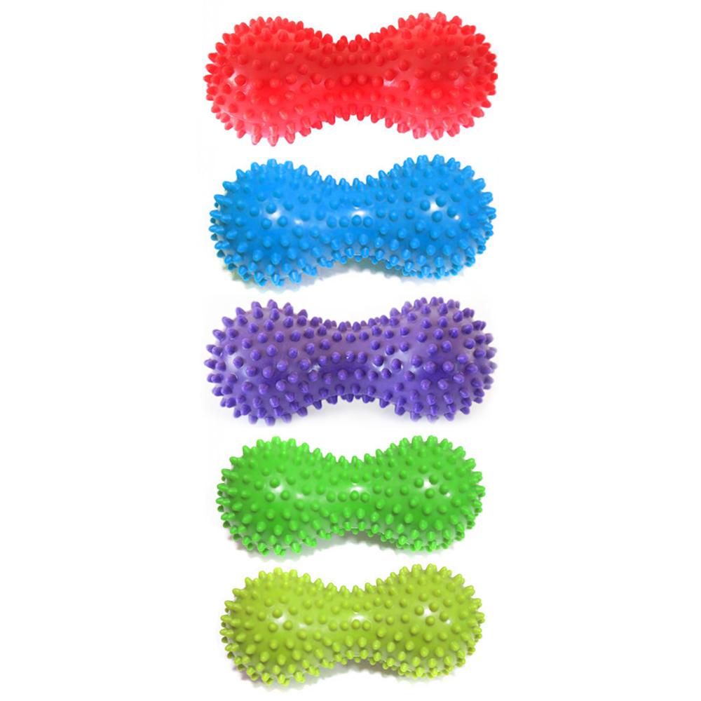 15cm 5 farver massagekugle spidse triggerpunkt lindring muskelsmerter stress jordnøddebold terapi sundhedspleje gym muskel relex apparat