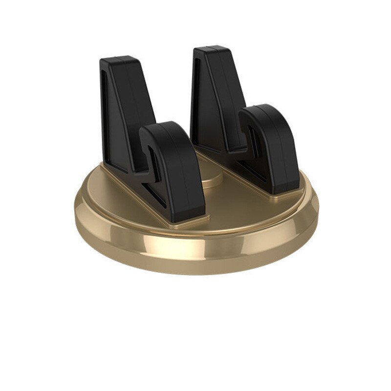 Auto Telefoon Houder Stands Draaibaar Ondersteuning Anti Slip Mobiele 360 Graden Mount Dashboard Gps Navigatie Universele Auto Accessoires: gold