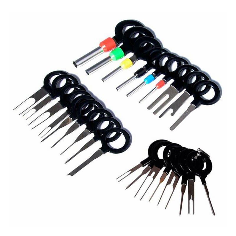 26pcs Car Terminal Removal Kit Wiring Crimp Connector Pin Extractor Puller Terminal Repair Tools